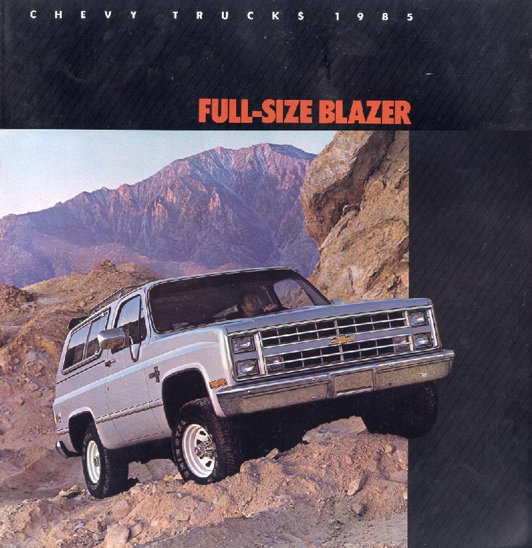 1985 Chevrolet Blazer Brochure